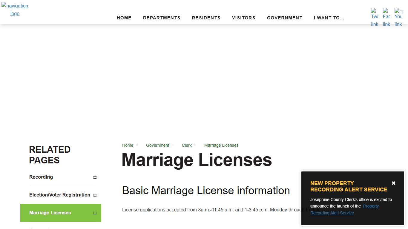 Marriage Licenses